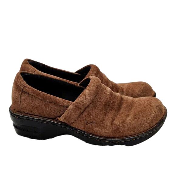 B.0.C Suede brown clogs s 7.5 - Picture 1 of 8